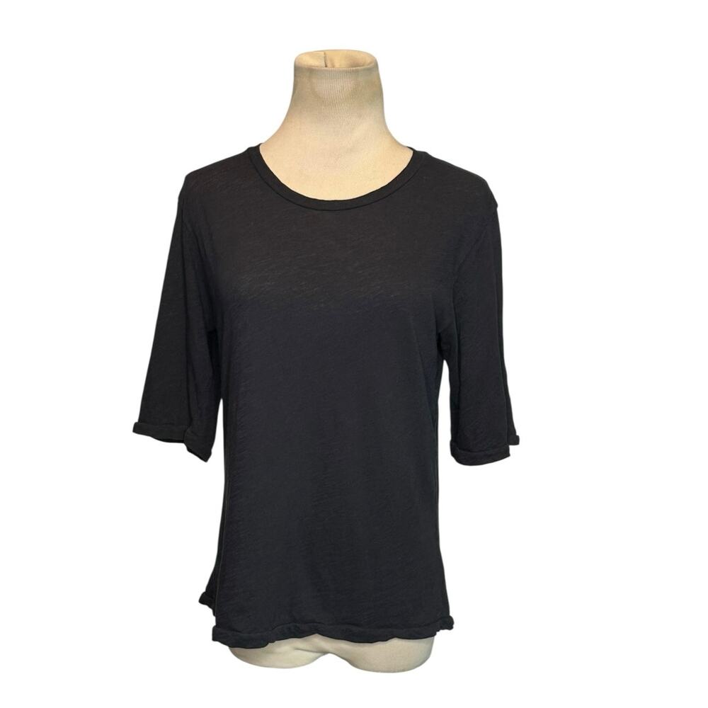 Attii black minimalist casual t shirt size M
